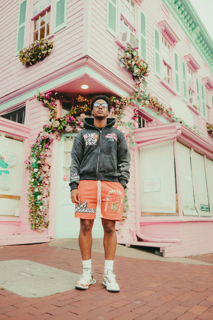 "L8 Bloomer" Sweat Shorts (ORANGE)