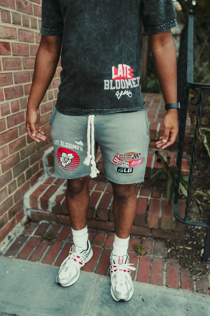 "Racer"Sweat Shorts (GRAY)